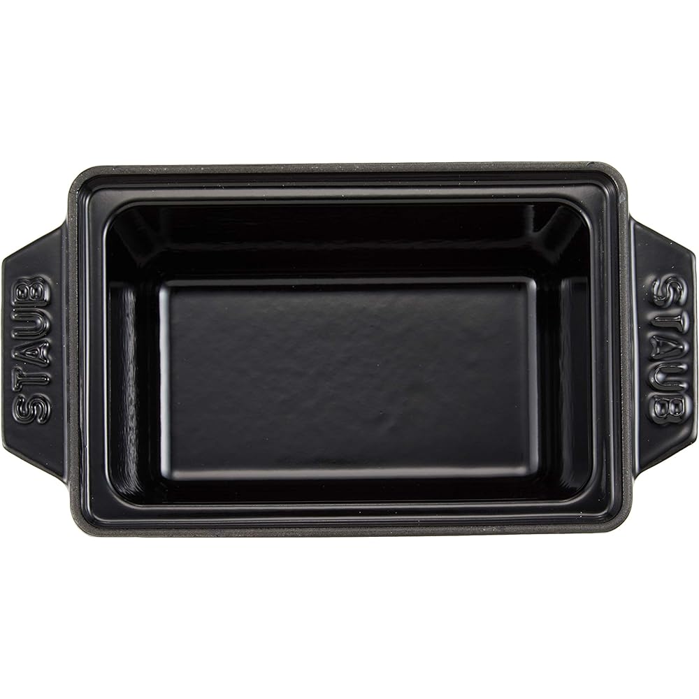 staub "Half Terrine Black 15x11cm" Terrine Pot Pot IH Compatible [Authorized Japanese Product] Specialty 40509-571