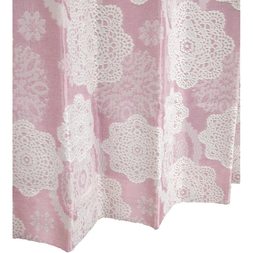 Arie Lined Shape Memory Processing Blackout Curtains Plume Set of 2 100 x 200cm Pink