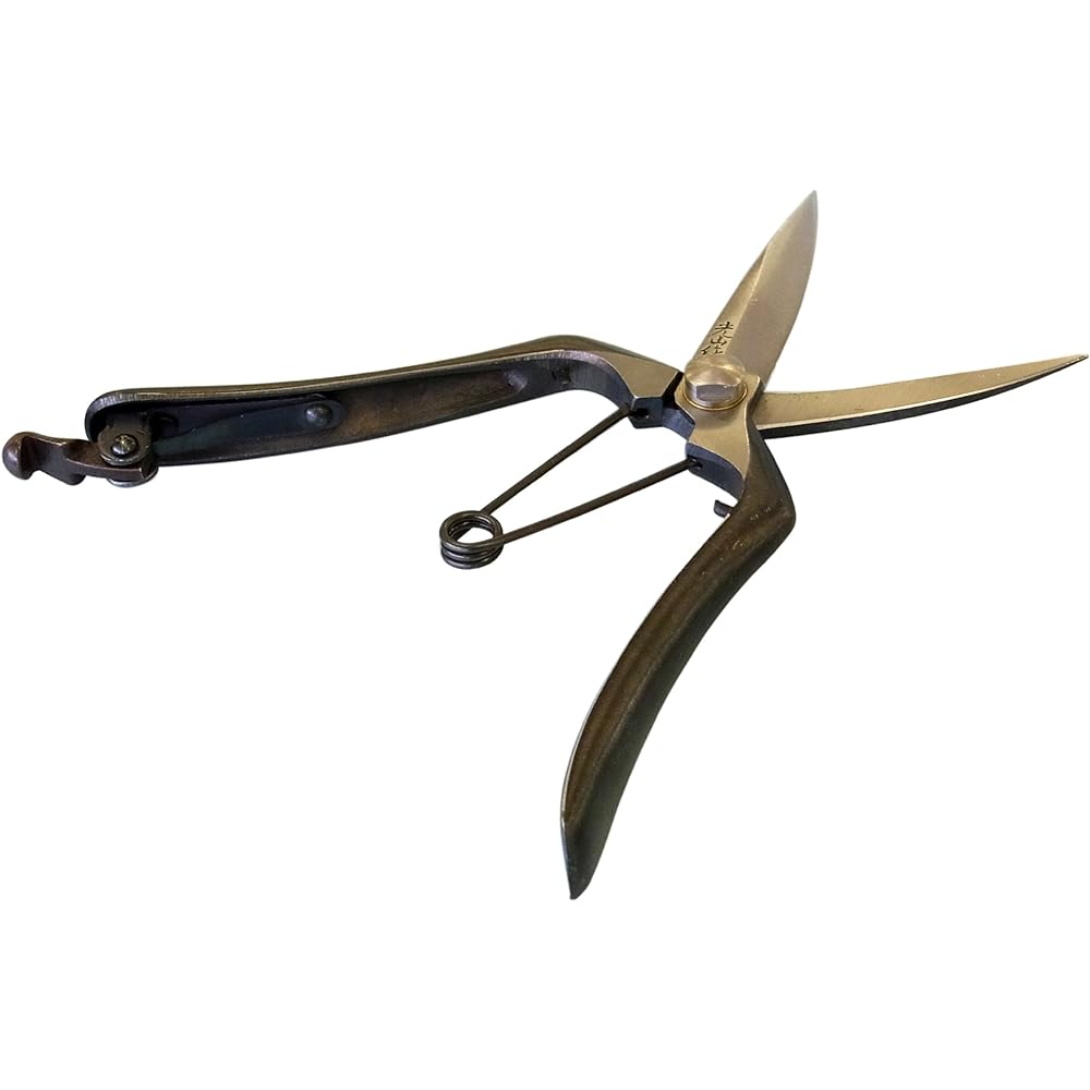 Made by Mitsuyama High quality single-edged bud cutting scissors long blade 200mm HT-2515