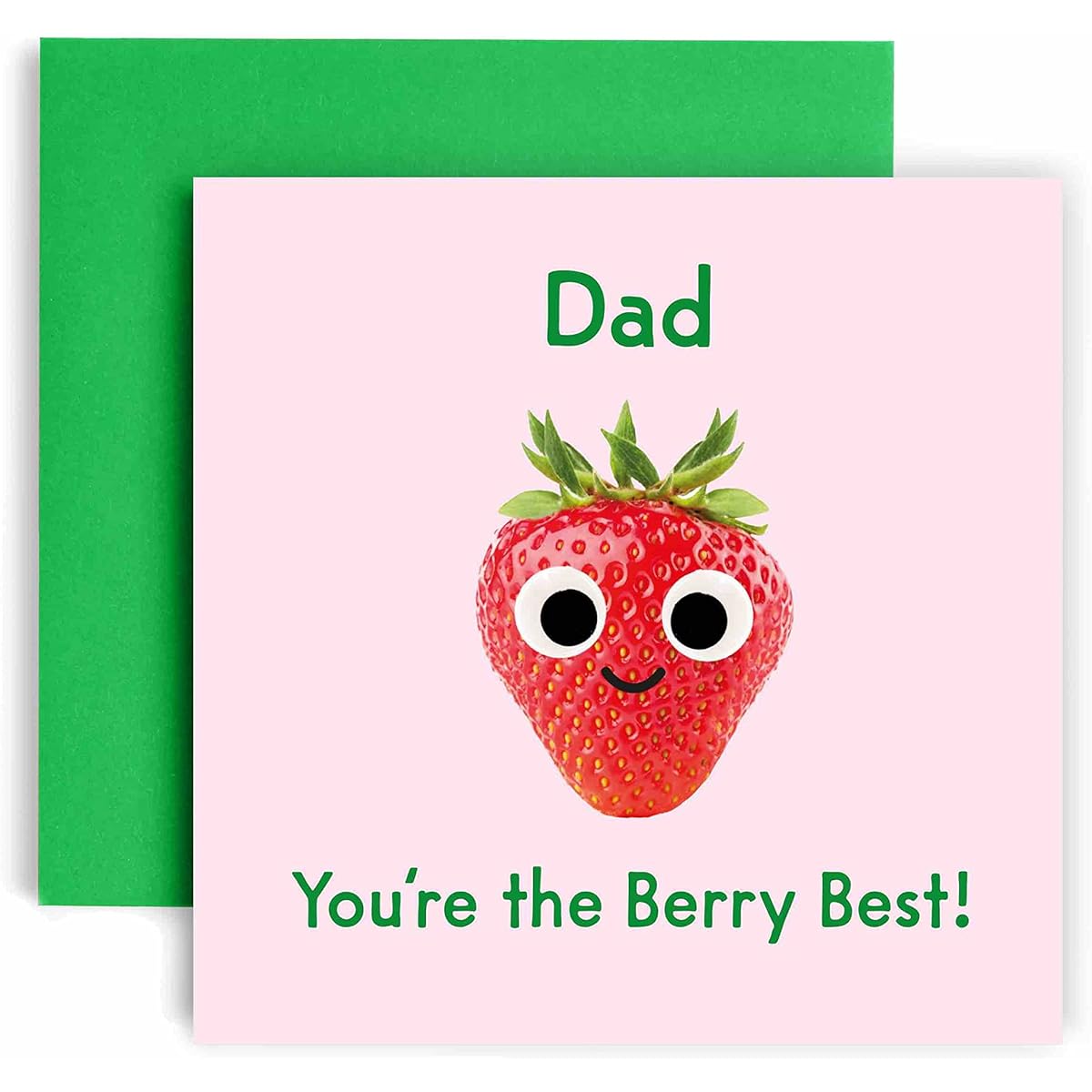 Huxters Birthday Card for Men - You're the Berry Best Dad Birthday Card - Fun Father's Day Card for Dad - 14.8cm (Dad)