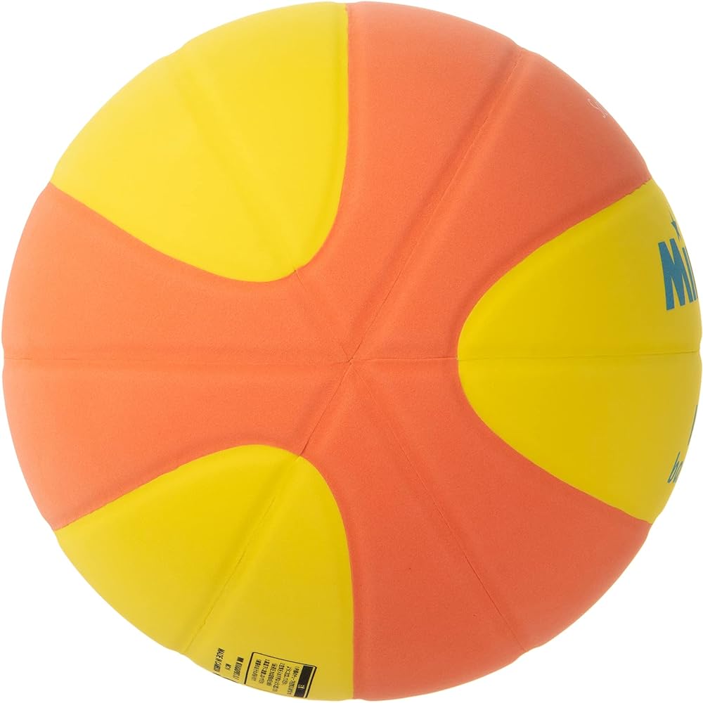 MIKASA Smile Basketball No. 5 (For Elementary School Students) Yellow/Blue/Yellow/Orange Minibus EVA SB5-YBL SB512-YO