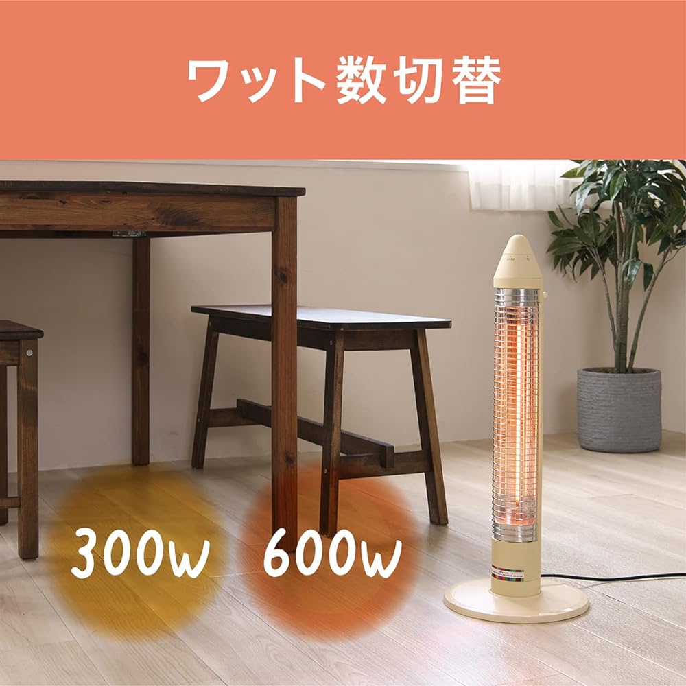 Koizumi Graphite Heater 600/300W Kobaiiro KKS-0623/P