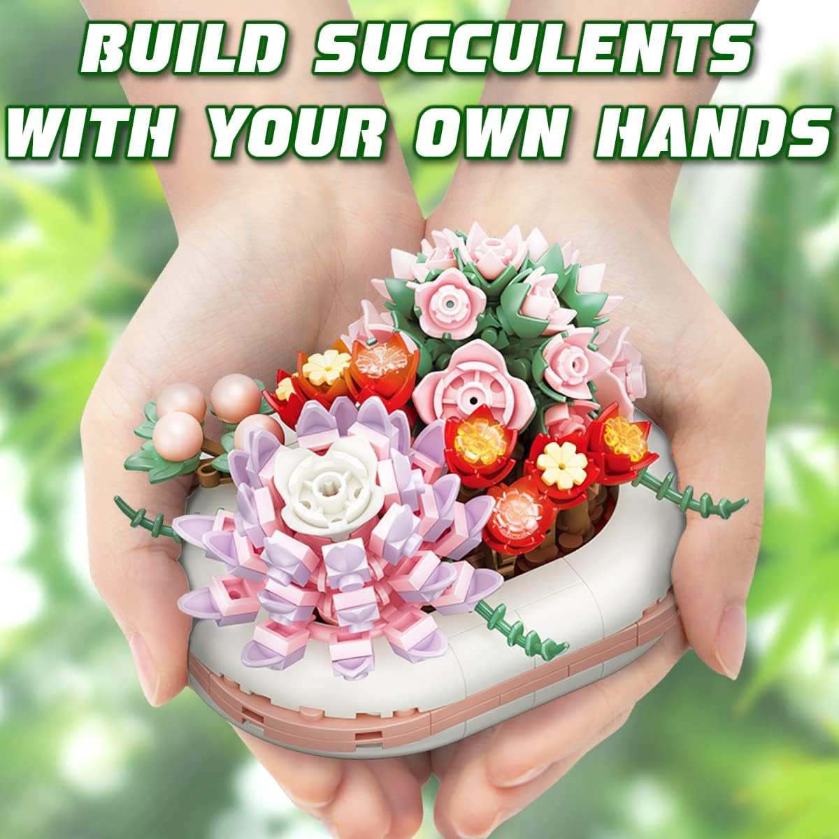 Succulent Flower Building Blocks
