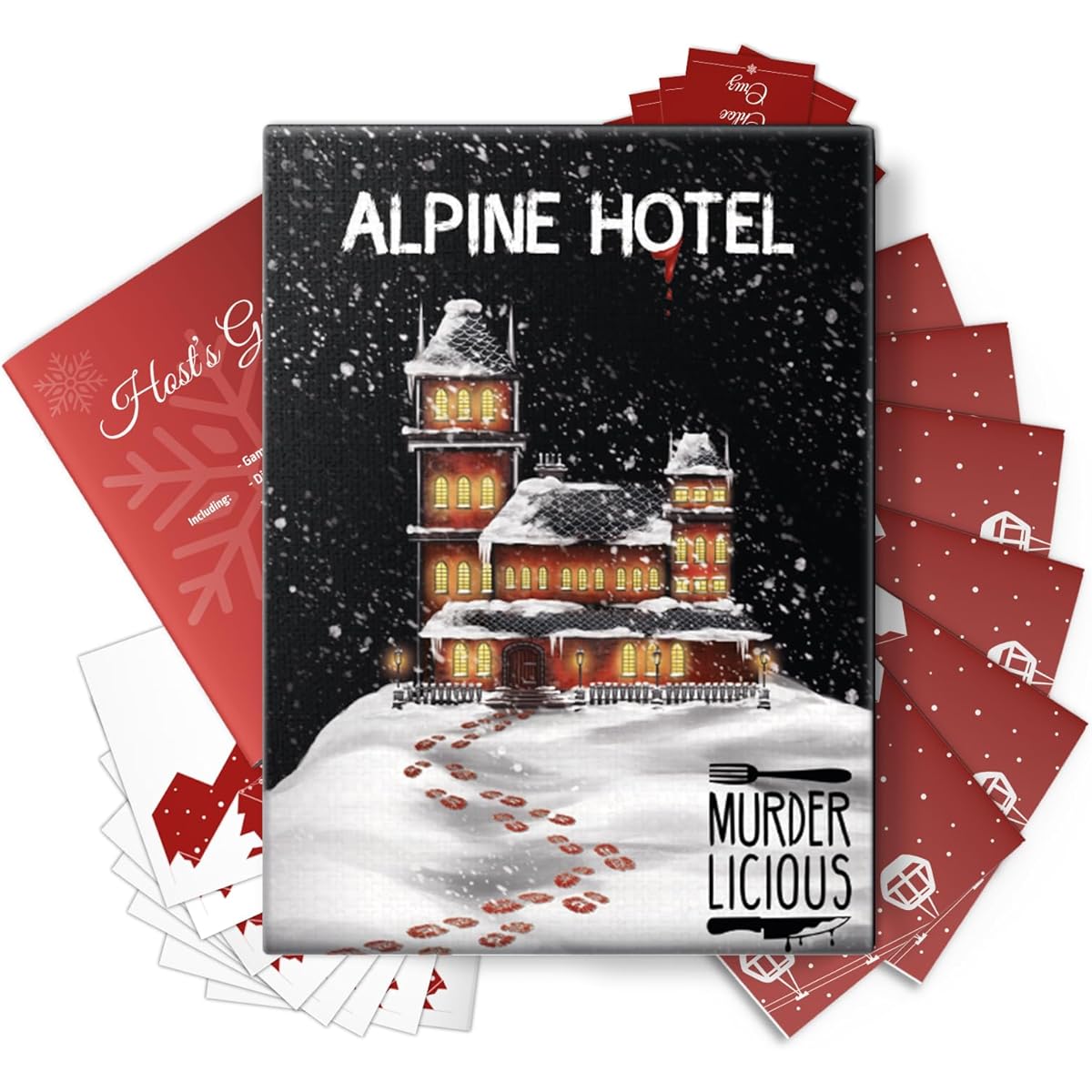 Murderlicious - Murder Mystery Dinner Party Game for 6-8 Players - Alpine Hotels