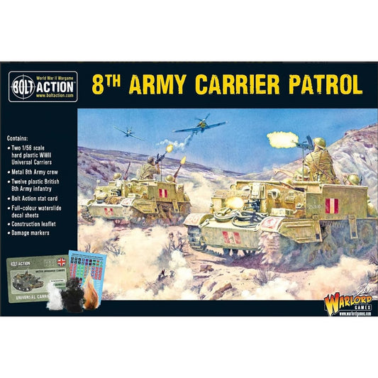 Warlord Games, Bolt Action, 8th Army Carrier Patrol, Wargaming Miniatures