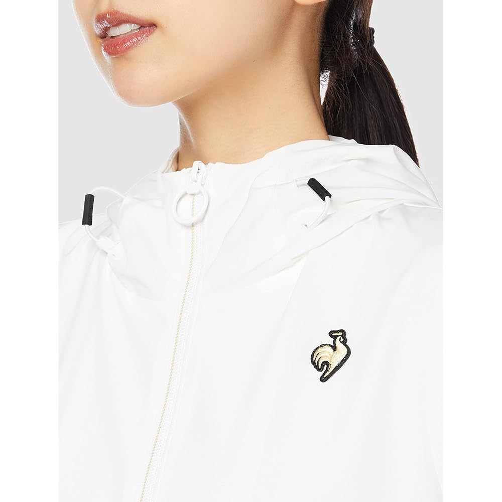 [Le Coq Sportif] Jersey Heat Navi Stretch Hooded Warm Jacket Women's