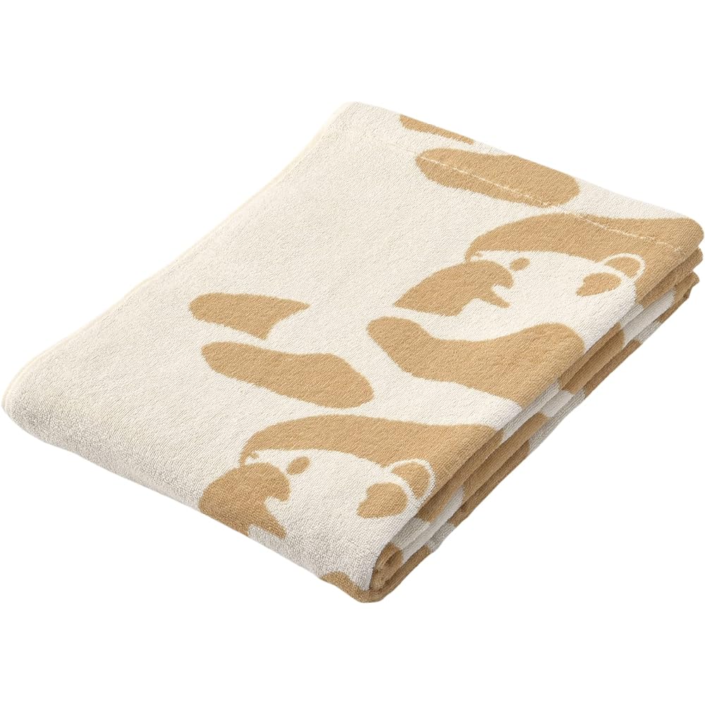 nishikawa [Nishikawa] Towel Blanket Single Washable 100% Cotton Finlayson Ayatos Panda Fluffy Soft Organic Cotton Gray FR03600020