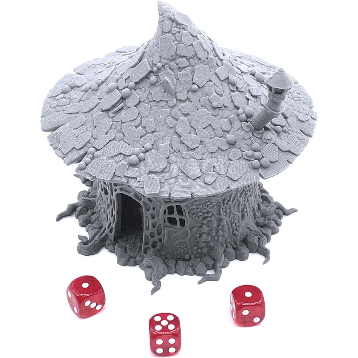 Printable Scenery Goblin Mushroom Hovel 3D Print Tabletop RPG Scenery Wargame Terrain 28mm Miniature