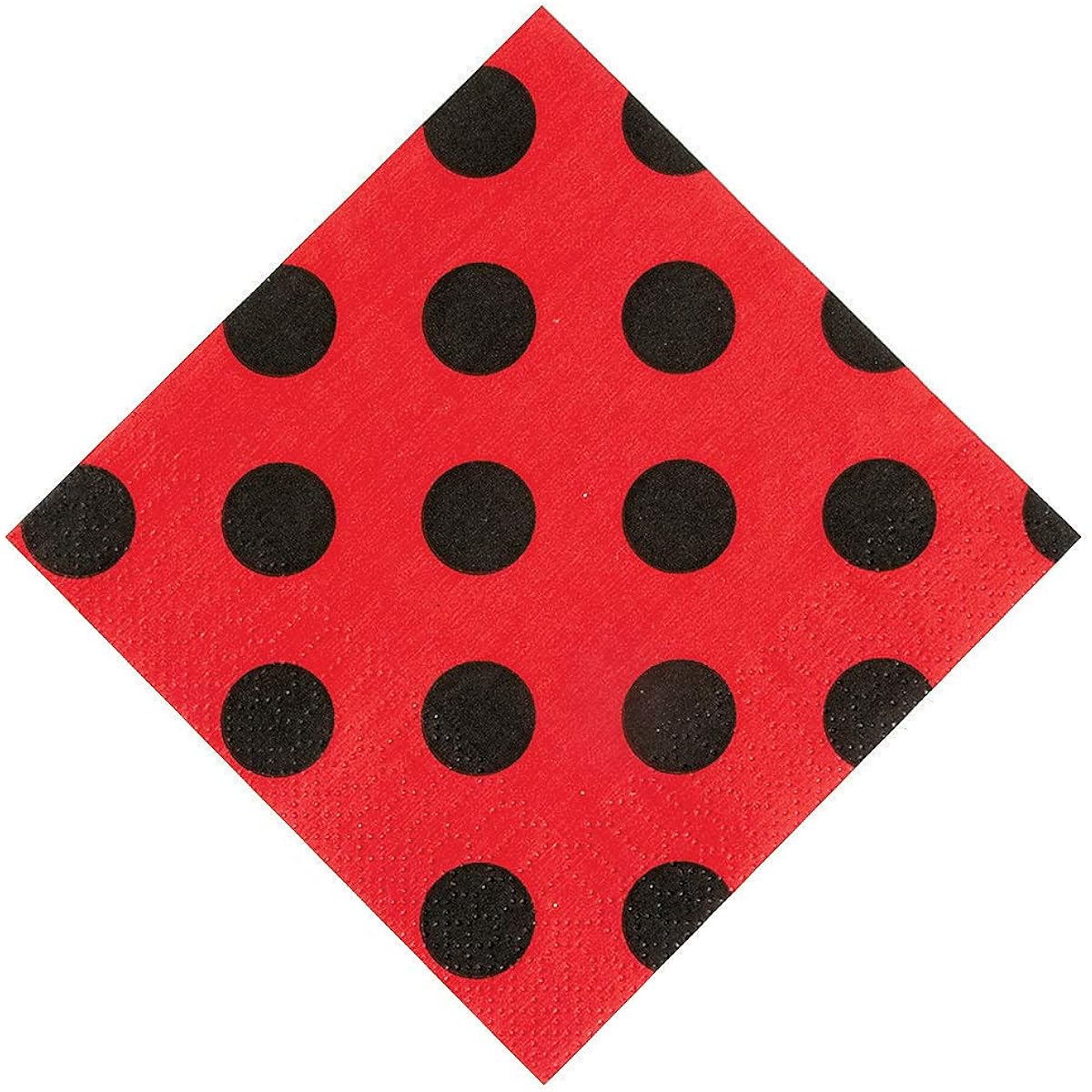 Fun Express - Little Ladybug Birthday Drinking Napkins - Party Supplies - Printed Tableware - Printed Napkins - Birthday - 16 Count