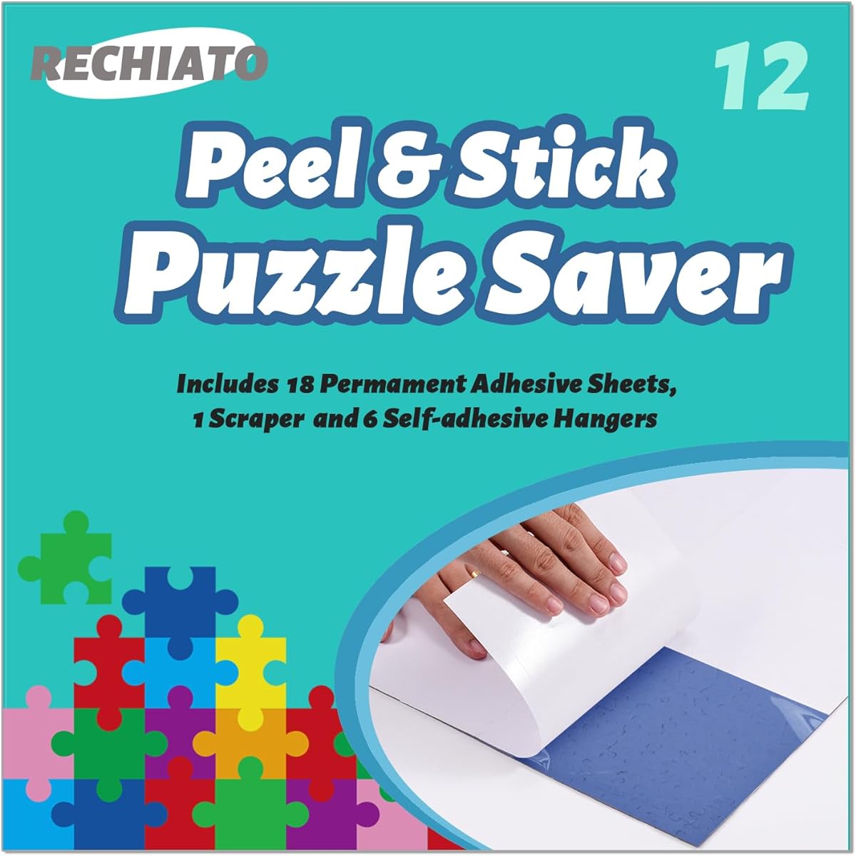 Preserve 2 X 1000 Puzzle Glue Sheets 12 Pcs Puzzle Saver Peel and Stick Puzzle Saver No Stress No Mess Puzzle Sticker Sheets Protect Your Puzzle and Make It Even Better with a Puzzle Frame