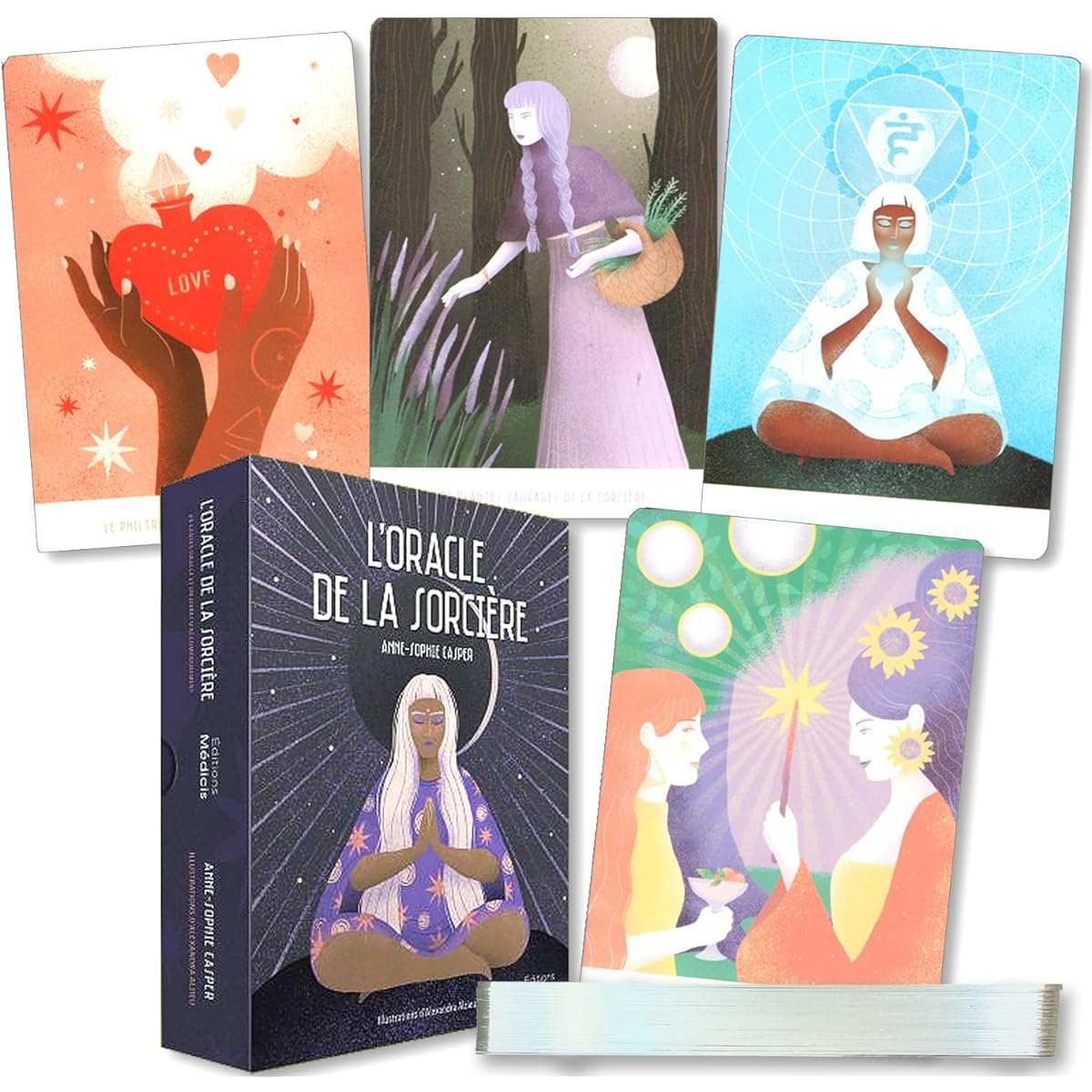 [Genuine] Witch's Oracle [Oracle card meanings in Japanese] Tarot card fortune telling