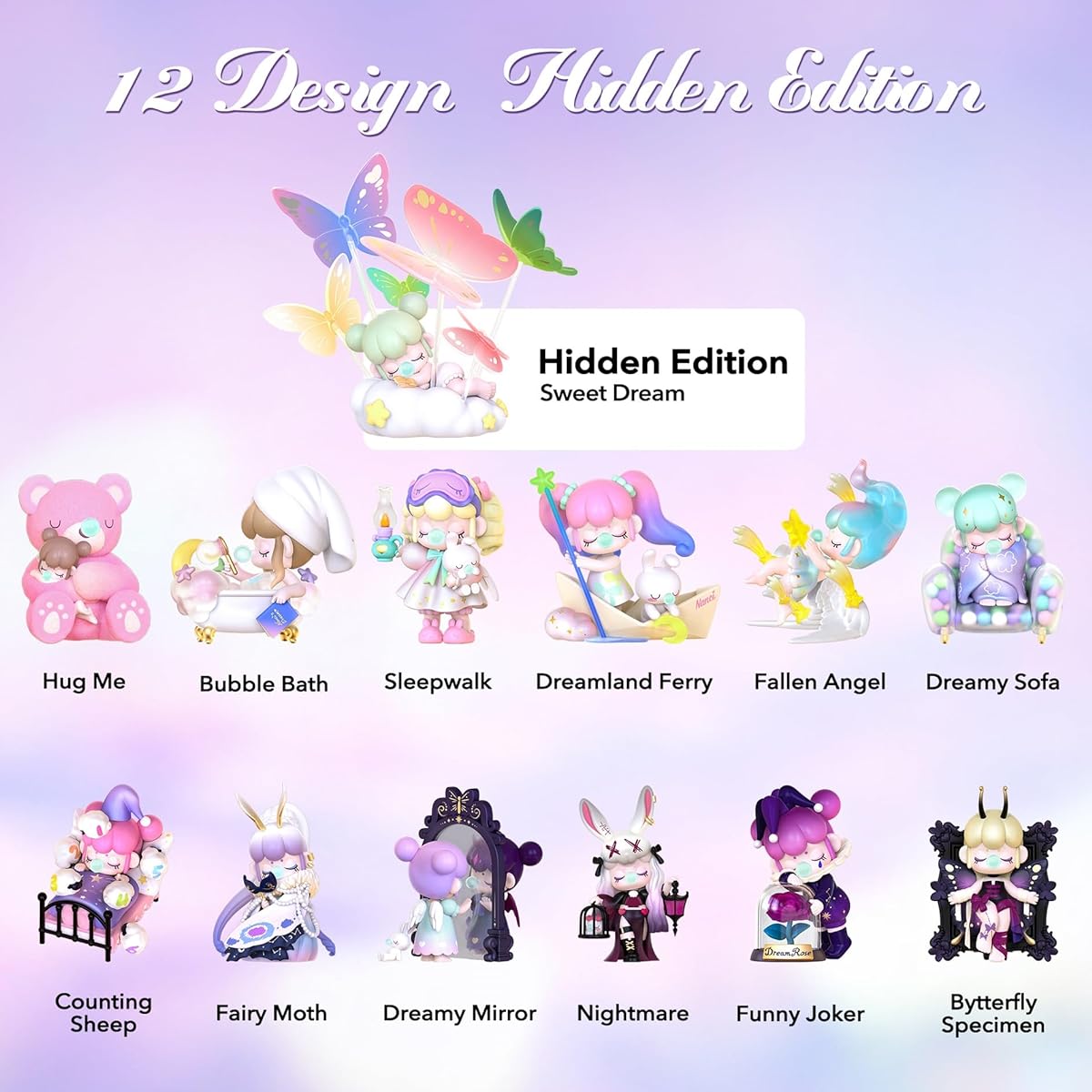 Rolife Nanci's dream series doll figure doll decoration collector Nancy's dream toy birthday gift [set of 12]