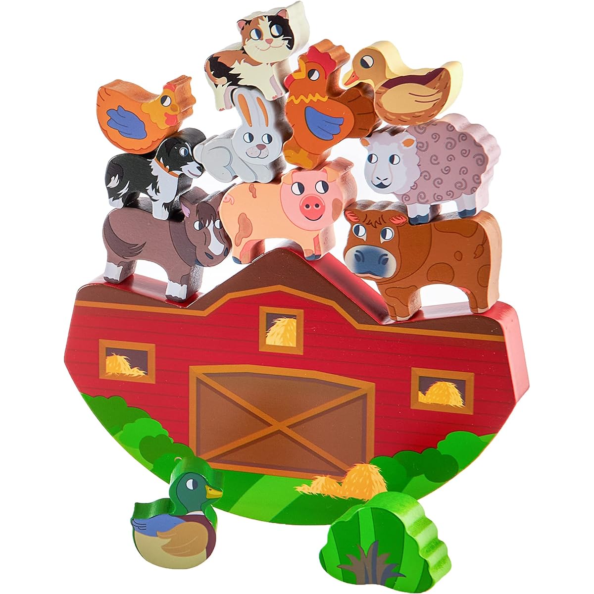 [Imagination Generation] Imagination Generation Wooden Wonders Balancing Barnyard Playset [Parallel import goods]