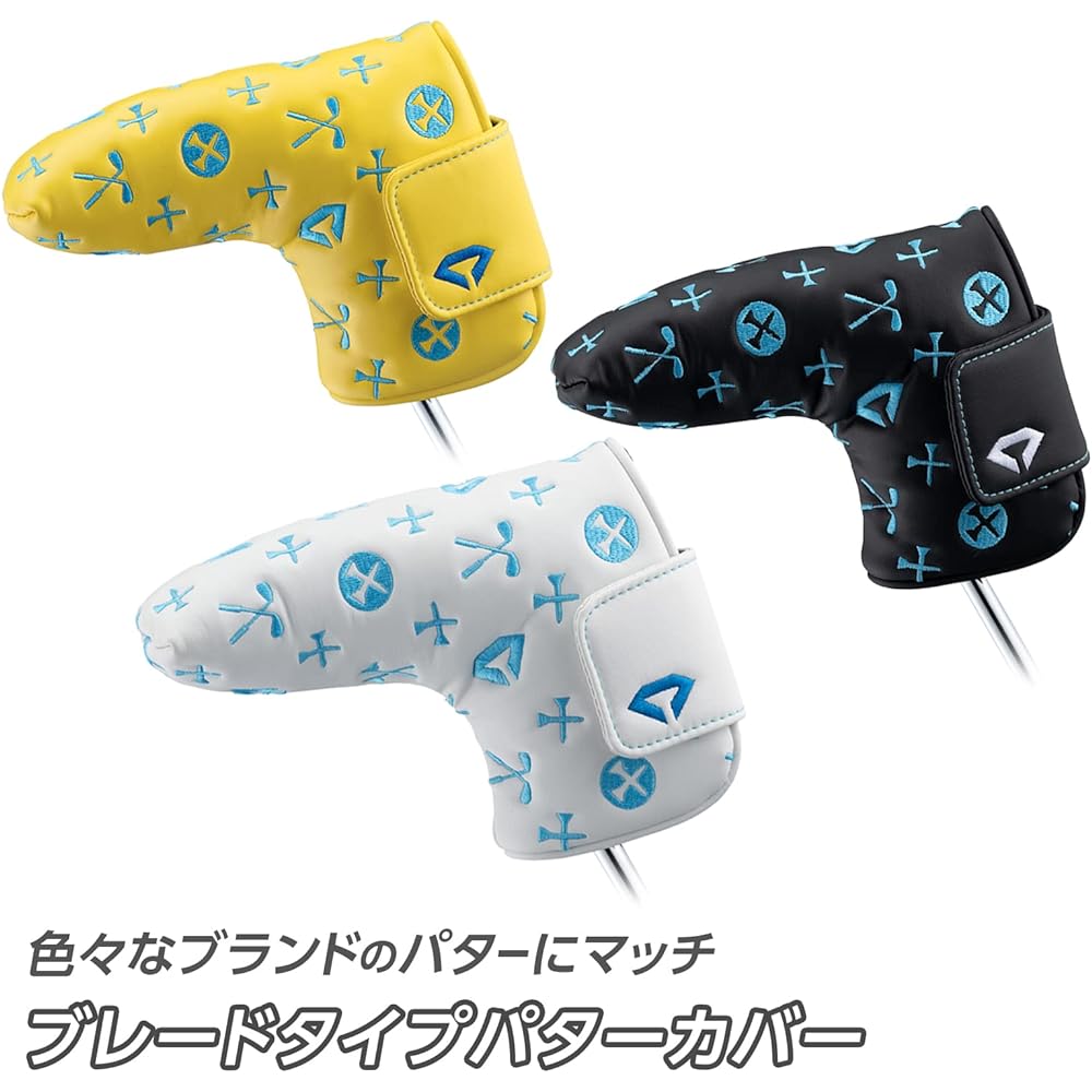 DAIYA GOLF Diamond Putter Cover for Pin Type and Mallet Type Magnetic Monogram Embroidery PU Leather