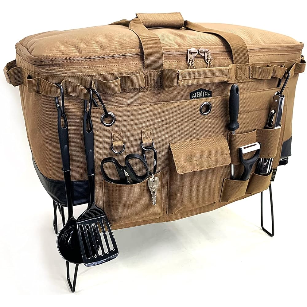 arbatre Multi-gear container Set series for playing with the mountains (48L + wall pocket (BLACK/CAMO))