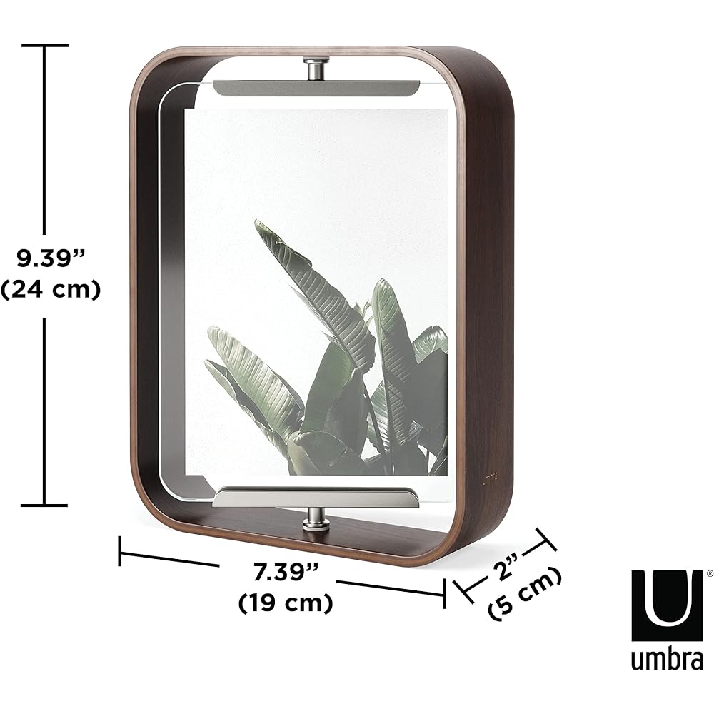 umbra Bellwood Desk Frame 10x15cm Aged Walnut