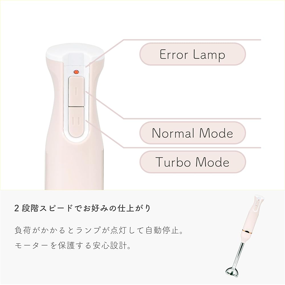 Aviterax Hand Blender 1 Unit 5 Roles Crush Mix Chop Crush Whisk AHB2-P Domestic Manufacturer Mixer Handy Blender Hand Mixer