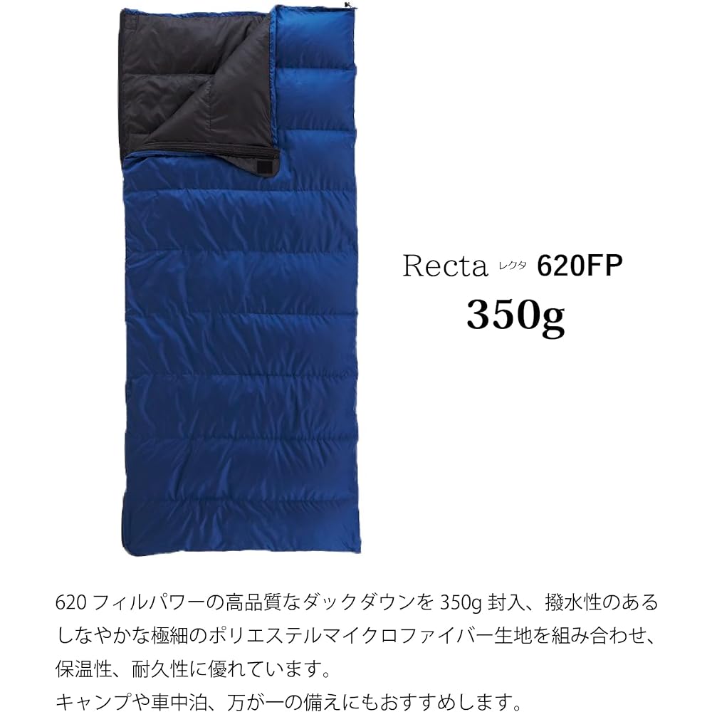 ISUKA Sleeping Bag ISUKA Recta 350 Navy Blue [Minimum operating temperature 10 degrees] 139321