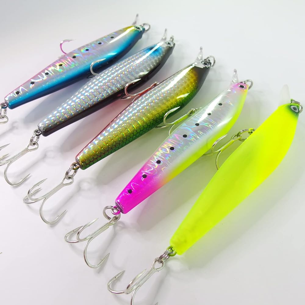 momo lure sea bass flounder lure floating minnow 99F 99mm 13.2g assorted set tungsten silent wire center of gravity moving type
