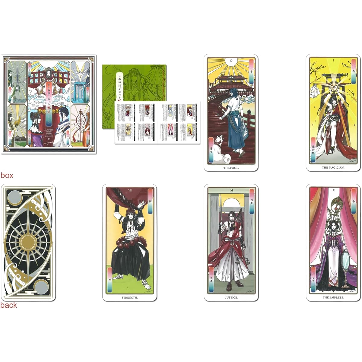 Tarot Card Fortune Telling Japanese Mythology Tarot Extreme Full Deck Set Go [The World of Japanese Mythology Drawn by Naoki Yamamoto]