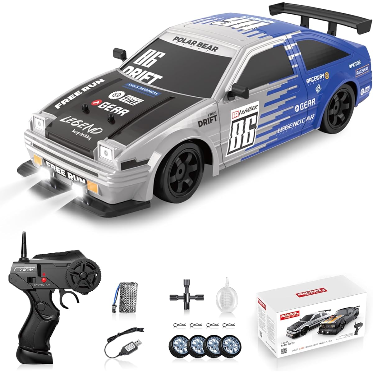 Sakeye 1/16 RC Car RC Drift Car Adult Boys Girls Kids Gift