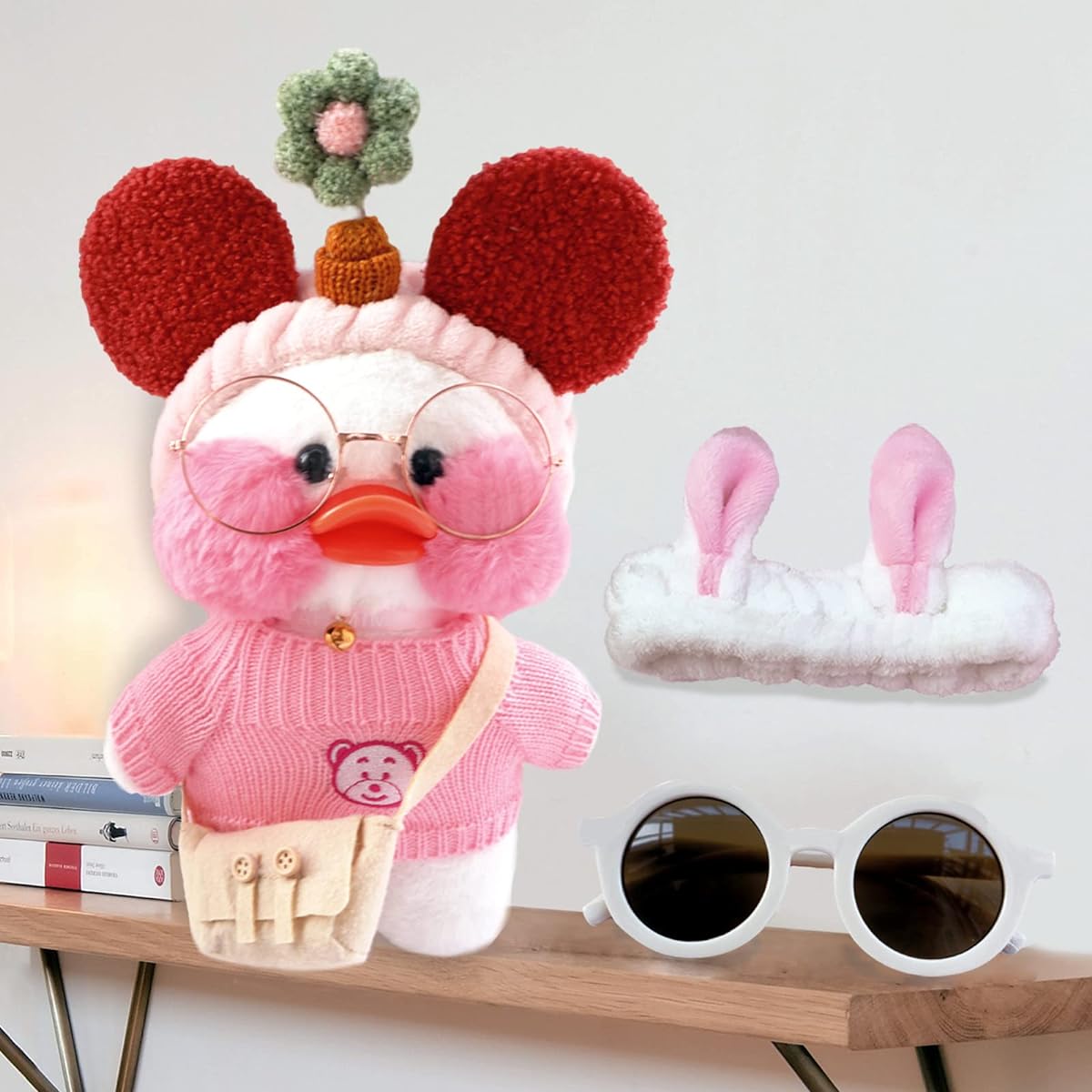 Cute White Duck Plush Toy 12 Inch Ducky Animal Stuffed Animal Soft Toy Doll Birthday Gift Boys Girls Room Decor