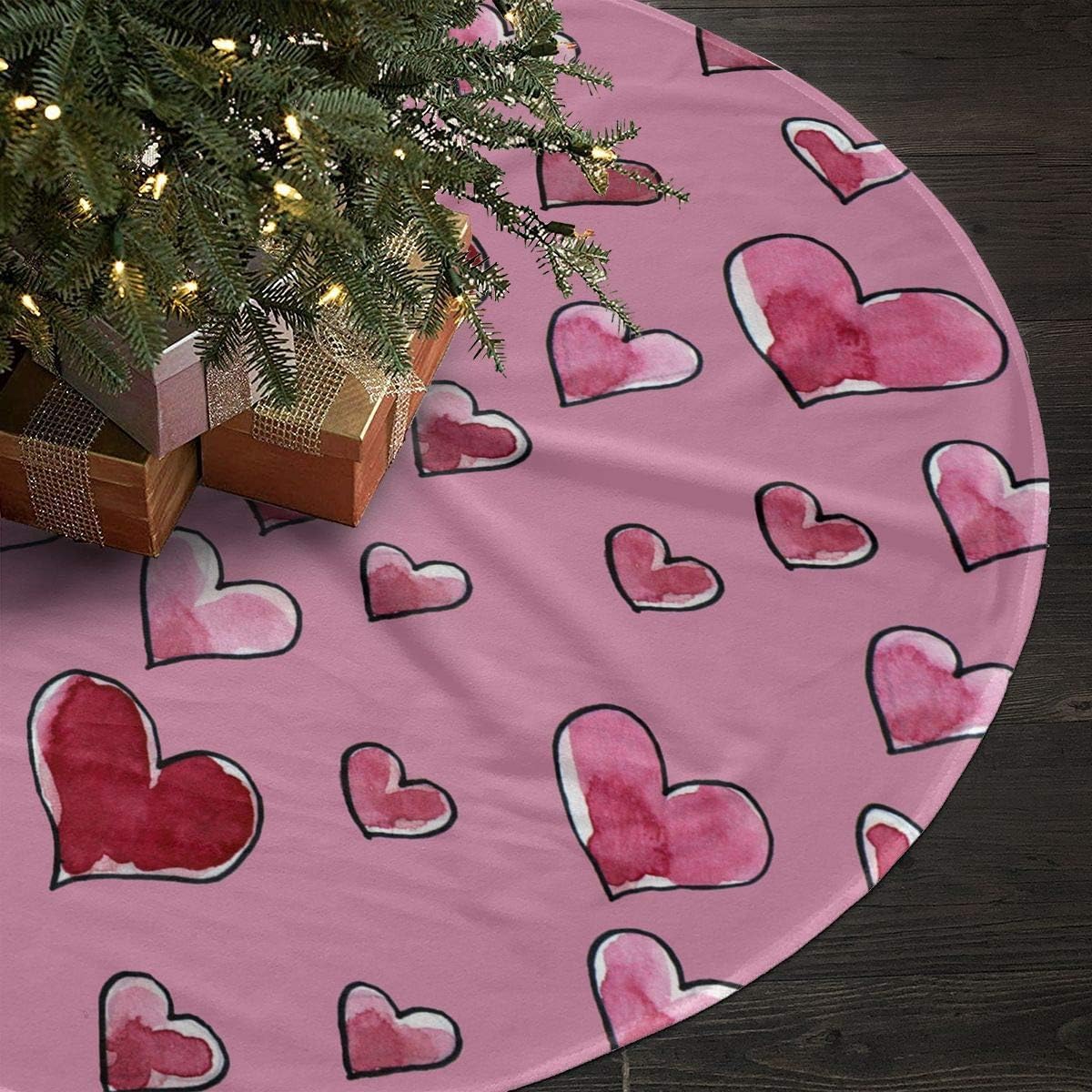 NGFF Wine Lover Cute Santa and Snowman Doll Design Christmas Tree Skirt Gorgeous Christmas Tree Decoration Skirt sdsqlasjopdfbh-15079634