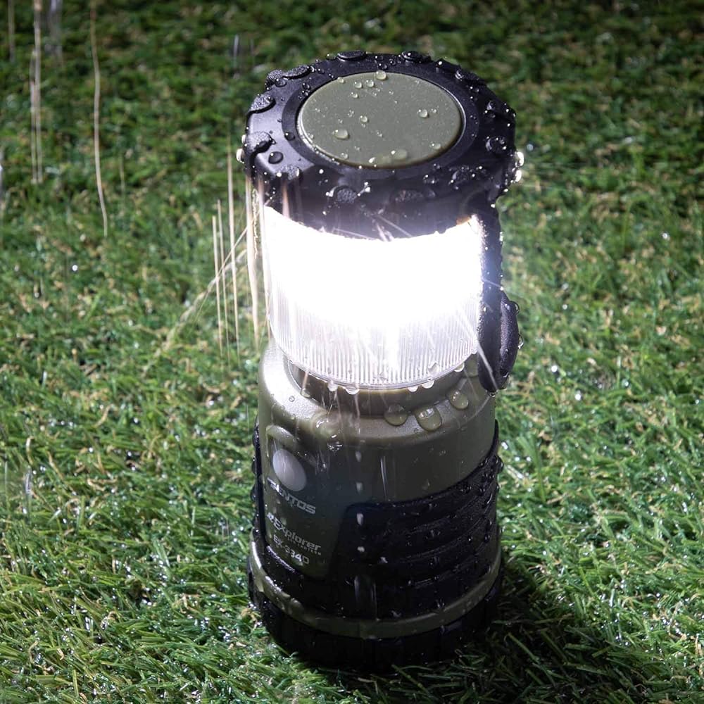 GENTOS LED Lantern Rechargeable or Battery Operated 440~1500 Lumens White/Daylight White/Warm Color Dimmable Explorer Camping Disaster Prevention
