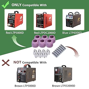 Lotos set of Nozzle Electrode and Cup 40-Piece PCON40 for Lotos LTP5000D LTP6000 LTPDC2000D LTPAC2500 by Lotos Technology