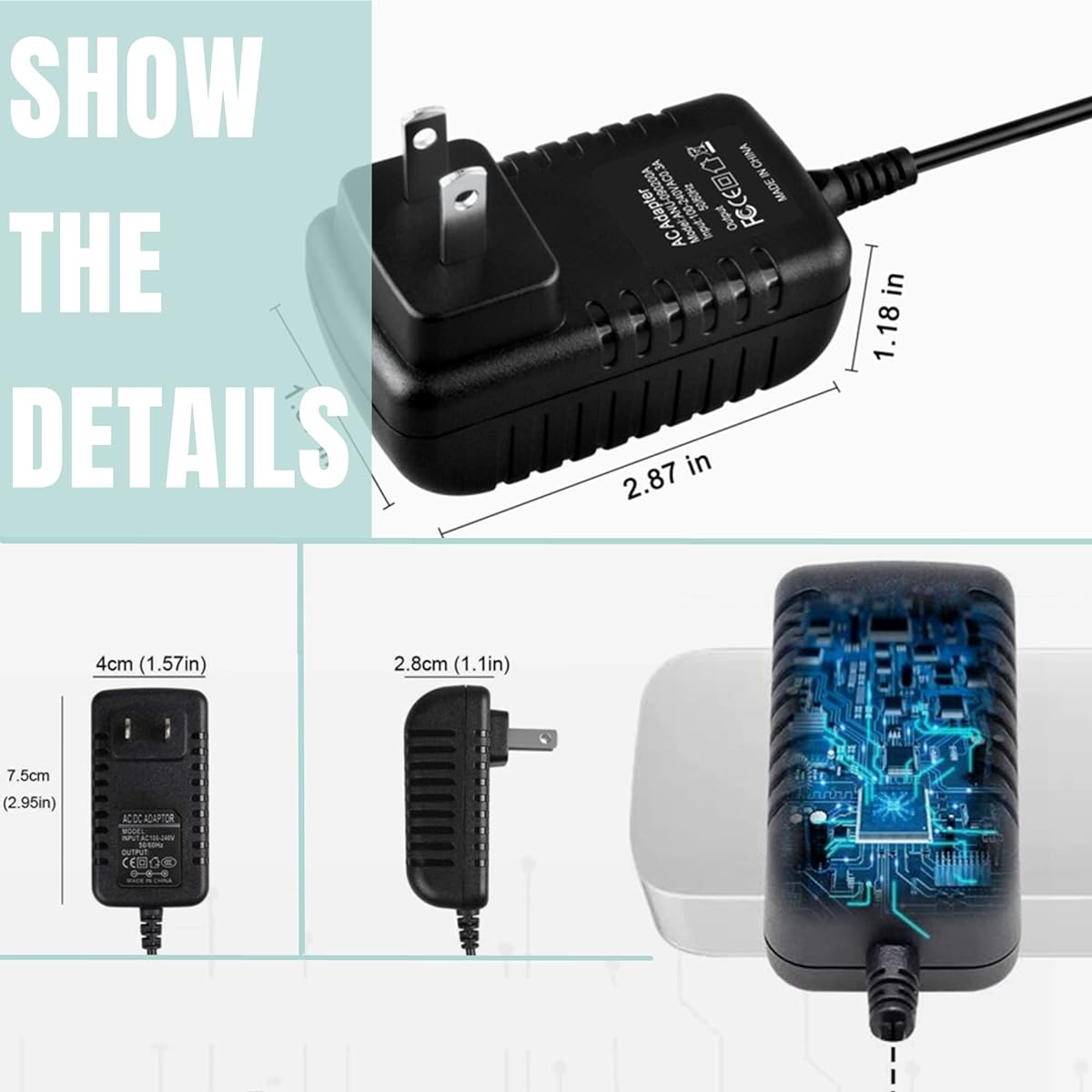 SLLEA AC Adapter Replacement Compatible with COILJET CJ-9693 CJ-95 Coiljet Battery Charger Power Supply