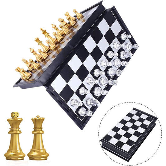14" Magnetic Chess Set, Travel Chess Set, Promote Parent-Child Bonding Entertainment Item for Adults Teens Kids, Portable, Foldable, Educational, Best Travel Companion