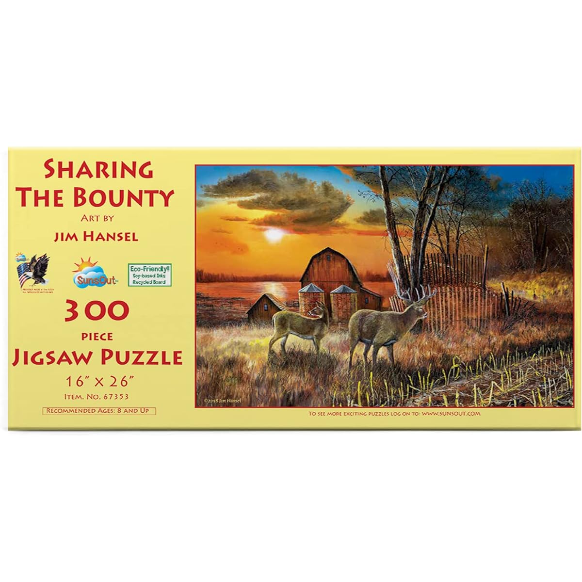 SUNSOUT INC 300 Piece Jigsaw Puzzle Sharing the Bounty