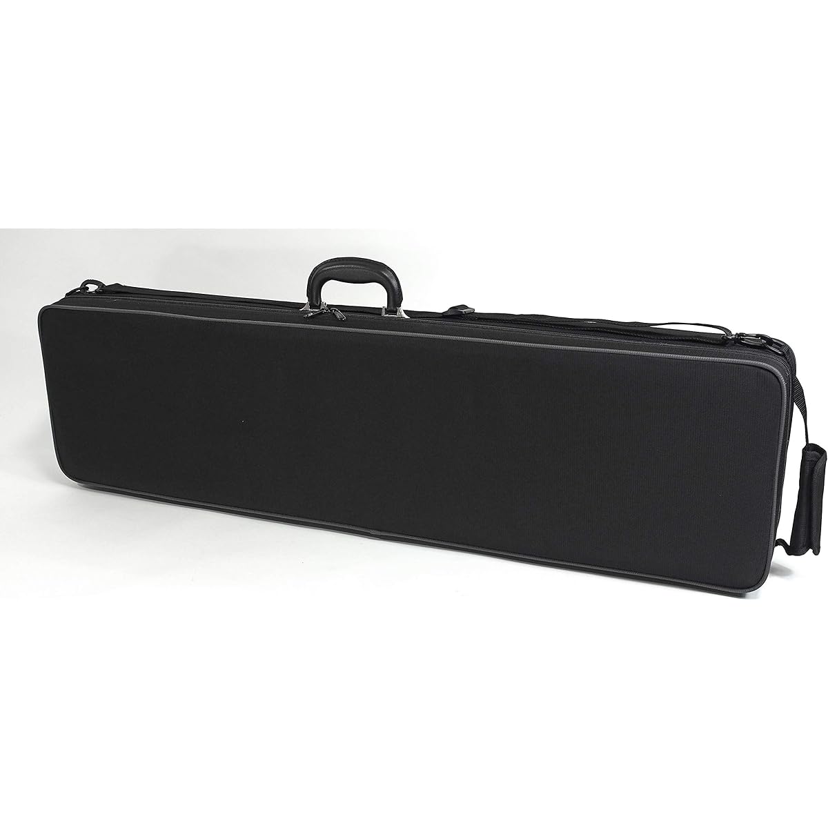 Shamisen Kameya (black) Lightweight water-repellent fabric long bag for shamisen with shoulder belt (for thin and medium-sized shamisen)