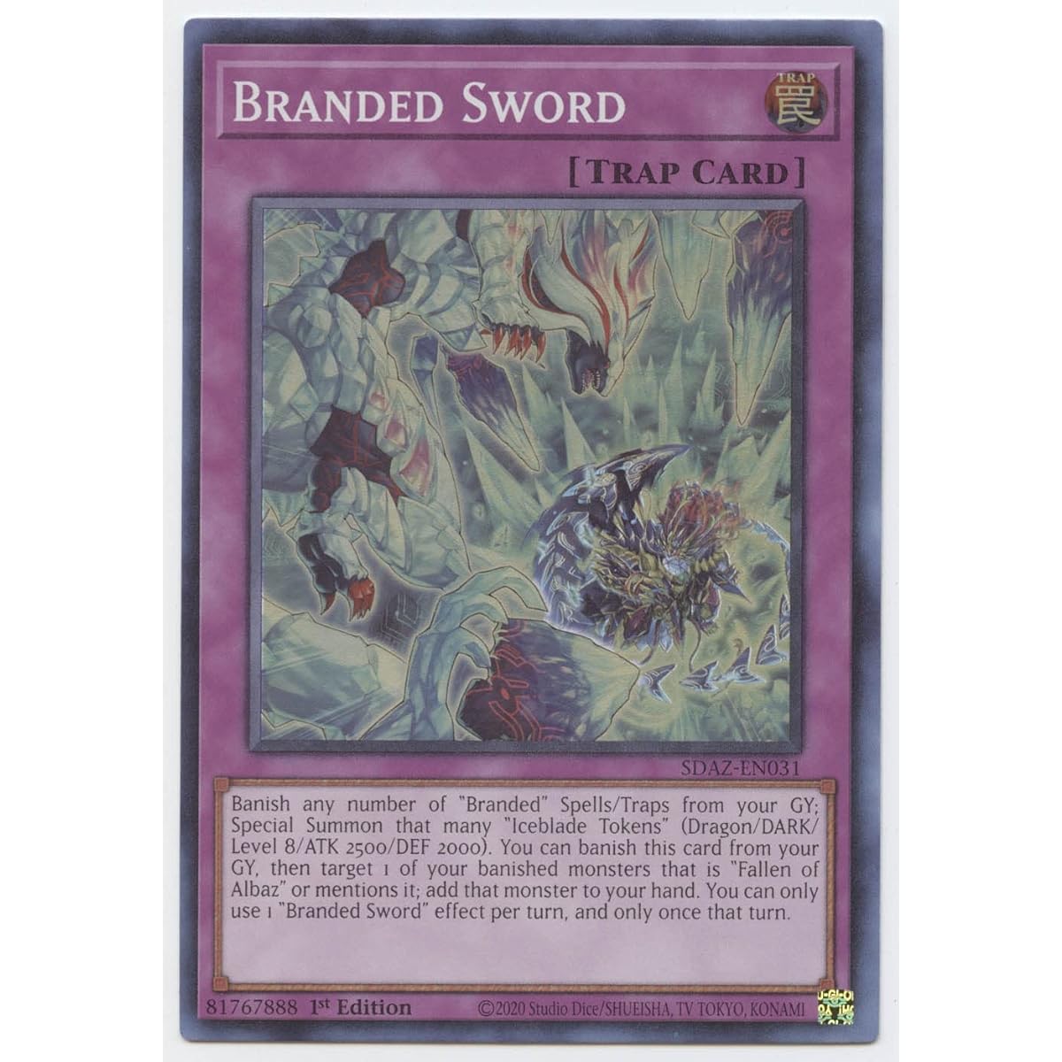 Brand Sword - SDAZ-EN031 - Super Rare - First Edition.