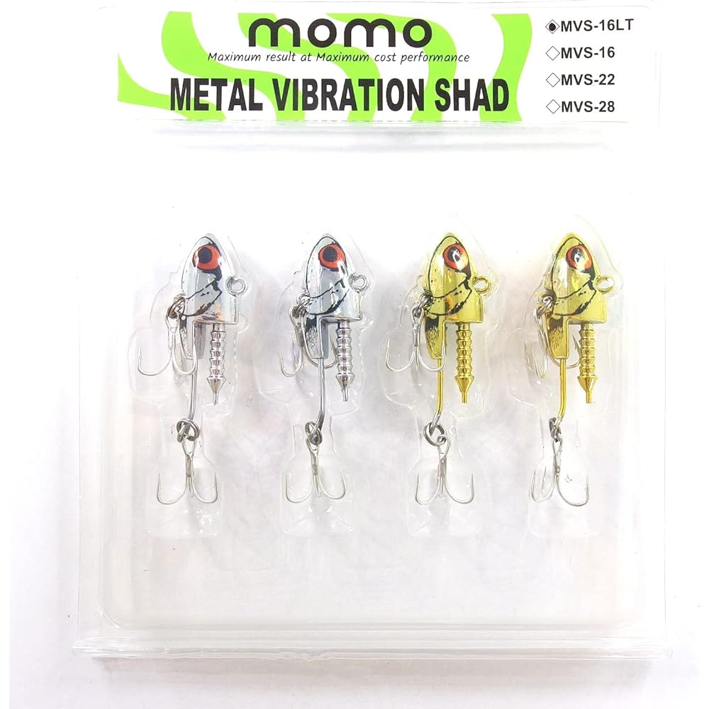 [momo lure] momo lure sea bass lure MVS-16 MVS-22 MVS-28 metal jig metal vibration shad jig head shad body