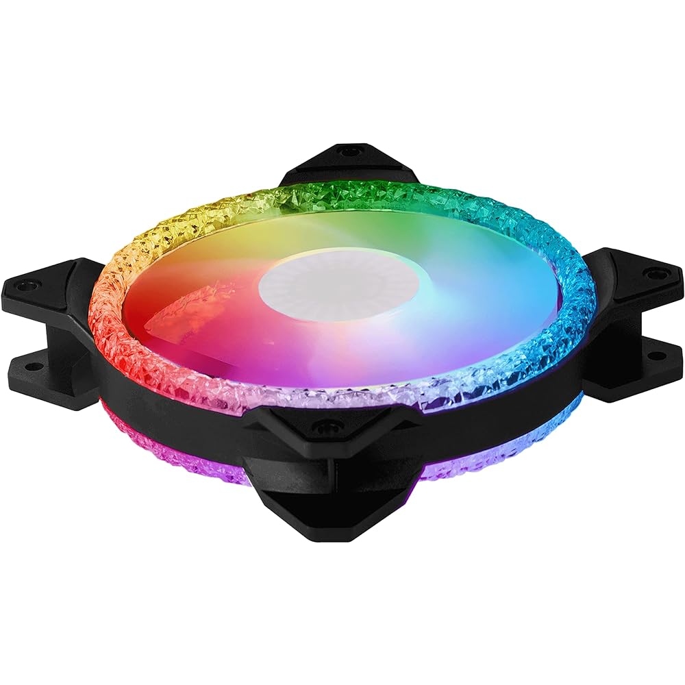 CoolerMaster MasterFan MF120 Prismatic PC Case Fan 120mm with RGB MFY-B2DN-20NPA-R1 FN1505