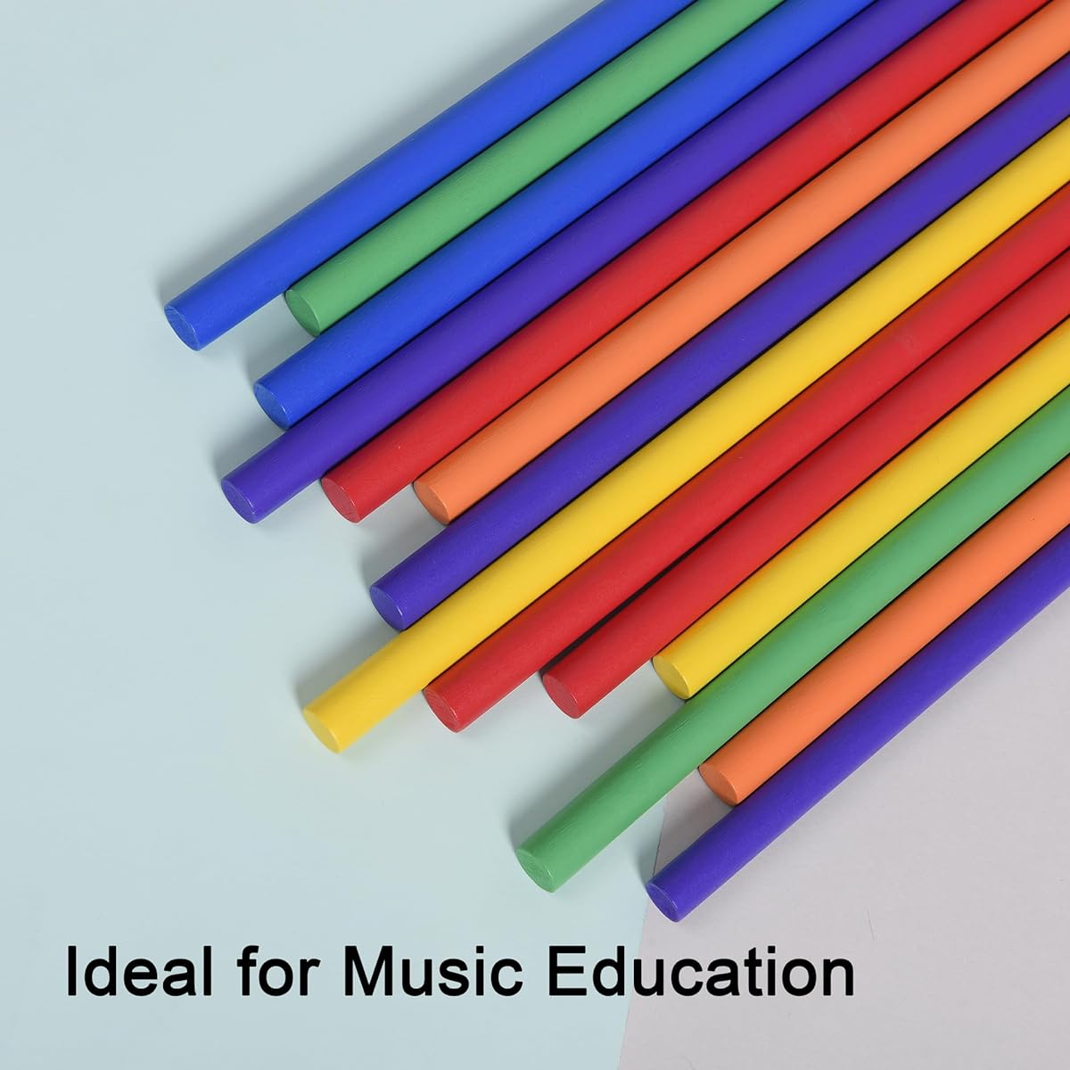 Rhythm sticks for children 30 pieces bulk purchase 12 inches Wood music Lumi sticks 6 colors