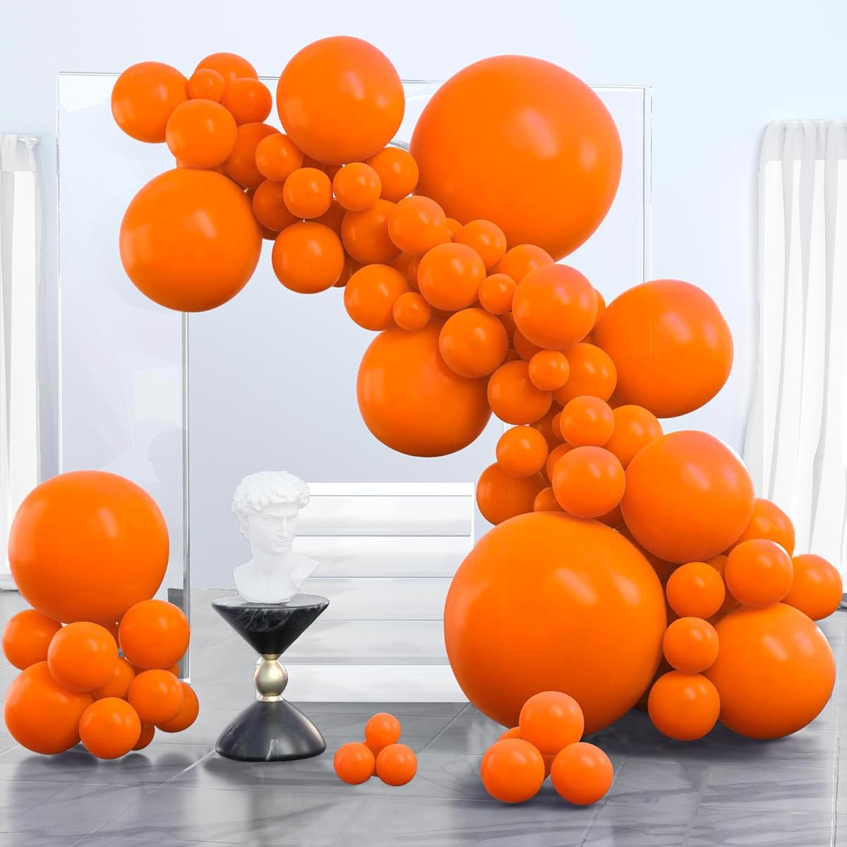 PartyWoo Orange Balloons 100 Pieces 1586