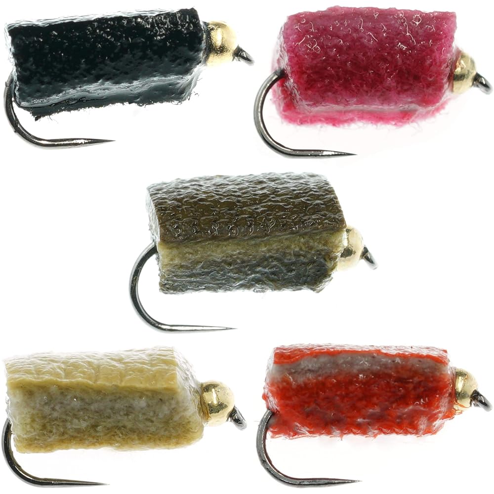 GoFly Purely Domestic Managed Fishing Spot Bakutsuri Fly "TG Pellet Original" 5 Colors 5 Piece Set Size Selectable