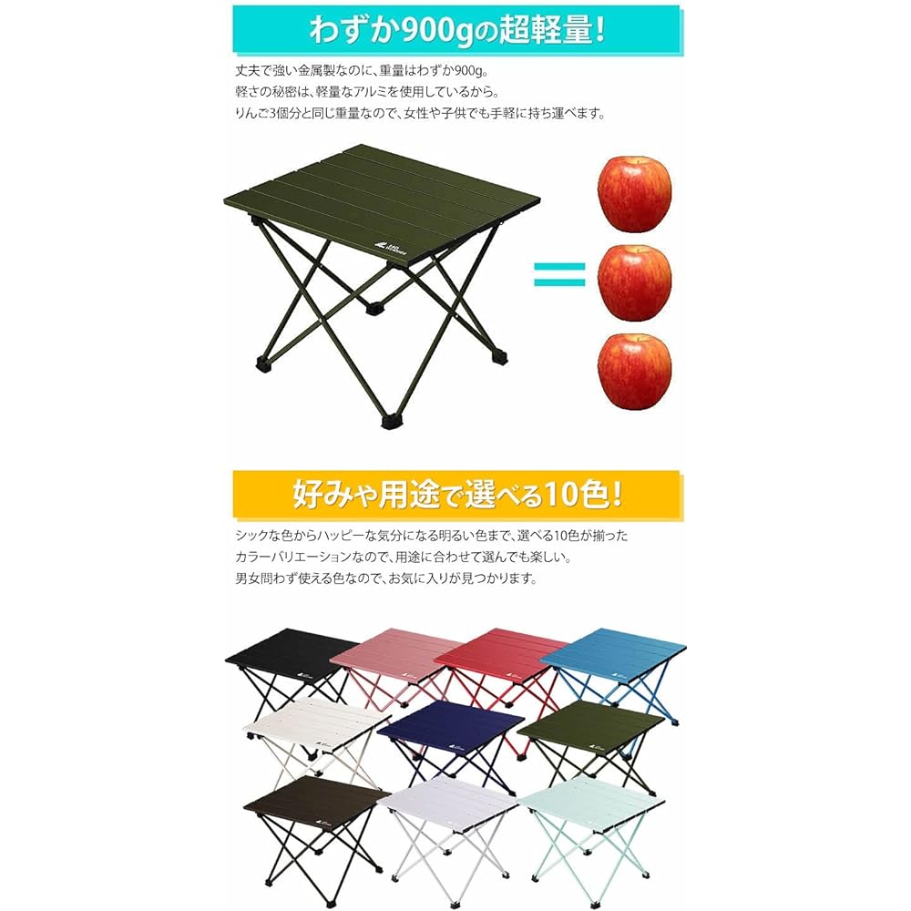 [Radweather] Folding Table, Camping Table, Outdoor, Small, Low Table, Popular, Stylish, Solo Camping, Disaster Prevention