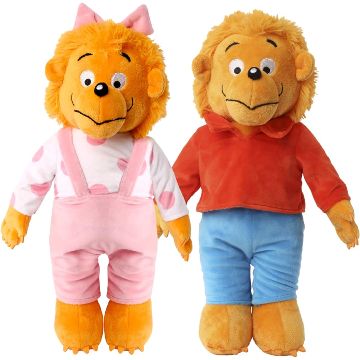 Mighty Mojo Berenstain Berenstain Bears Plush Set - Bear Brothers and Sisters - Based on the Berenstain Bears Book - 14" Plush Toys - Officially Licensed Merchandise - Collectible Plush