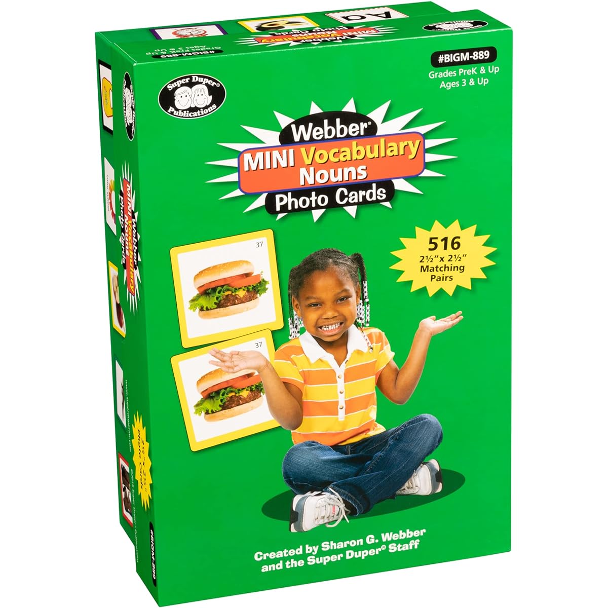 Super Duper Publications | Webber Mini Vocabulary Nouns Photo Flash Cards | Educational Learning Resources for Kids