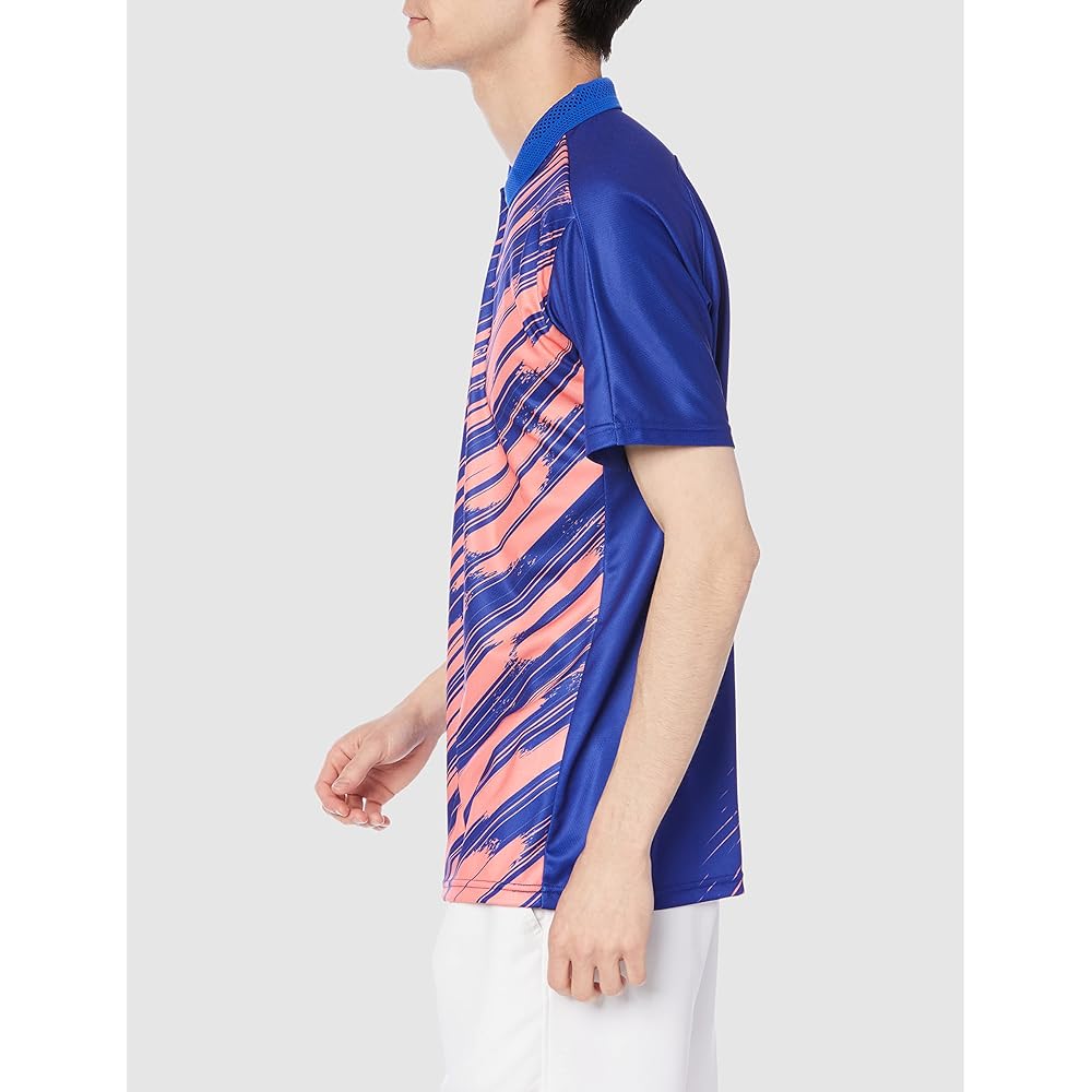 [Mizuno] Tennis Wear Game Shirt Sweat Absorbent Quick Drying Dynamotion Fit 62JA2003