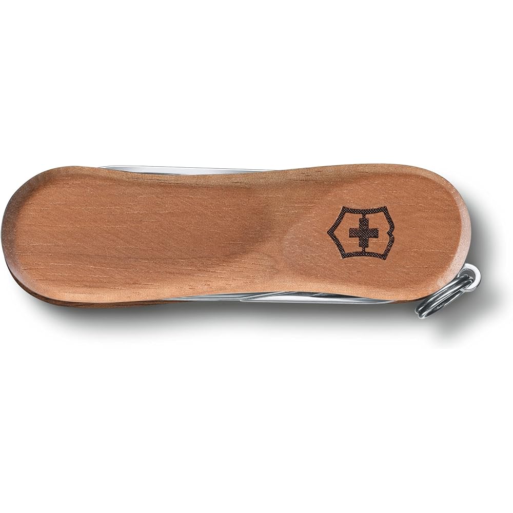 VICTORINOX Executive Wood 81 Swiss Army Knife Multifunctional Knife Trekking Hiking Wave Blade Scissors Nail File Swiss Made Multi Tool with 5 Functions [Domestic Genuine Product] 0.6421.63