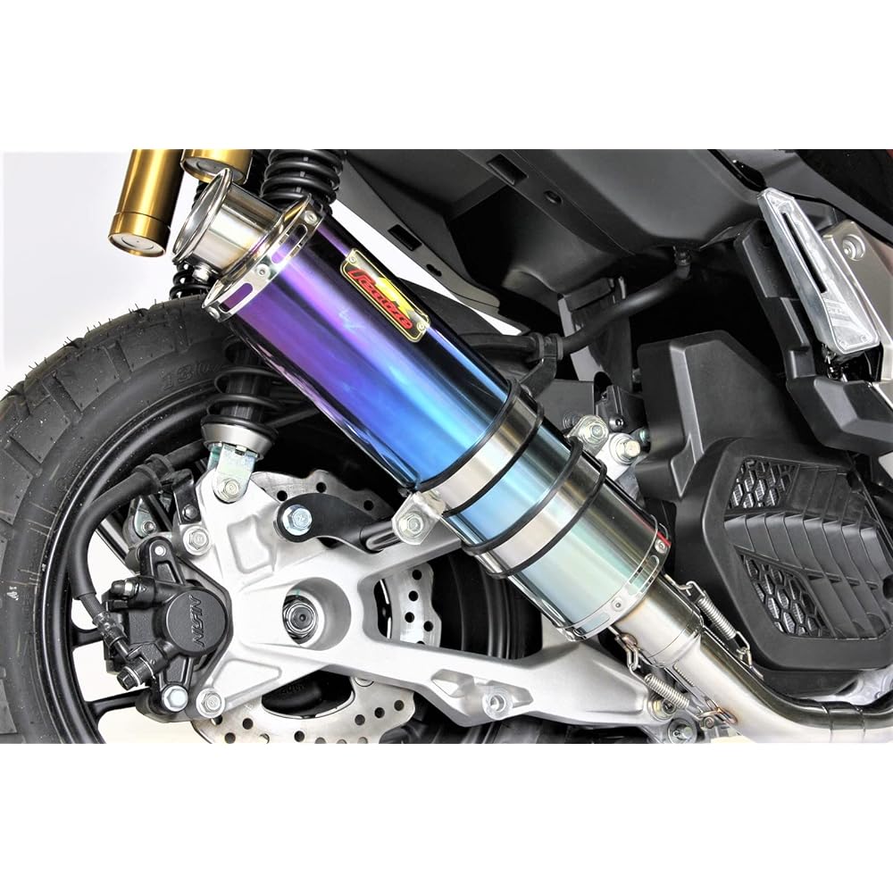 Realize ADV150 Bike Muffler 2BK-KF38 Compatible with 2020-2021 Models 22Racing Ti Titanium Muffler Titanium Blue Color Motorcycle Supplies Motorcycle Parts Full Exhaust Full Exhaust Custom Parts Dress Up Replacement External Product Heavy Bass Realize Ho