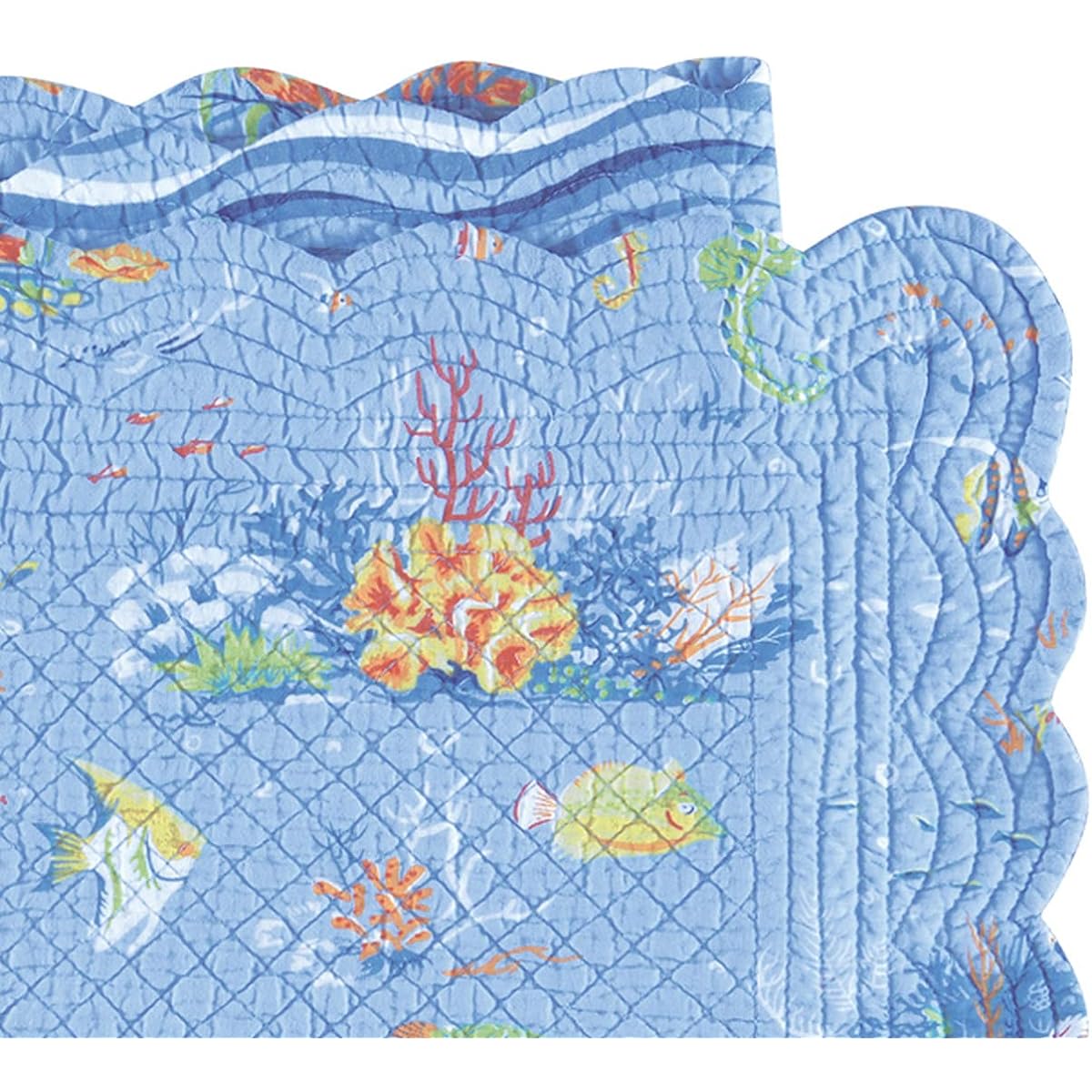 14 x 51 inch Quilt Runner, Reef Paradise