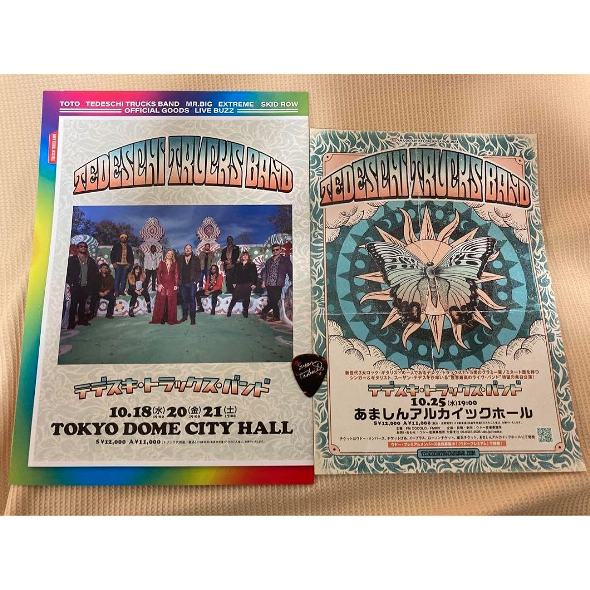 Tedeschi Trucks Band Susan Tedeschi 2023 Japan Tour Guitar Pick