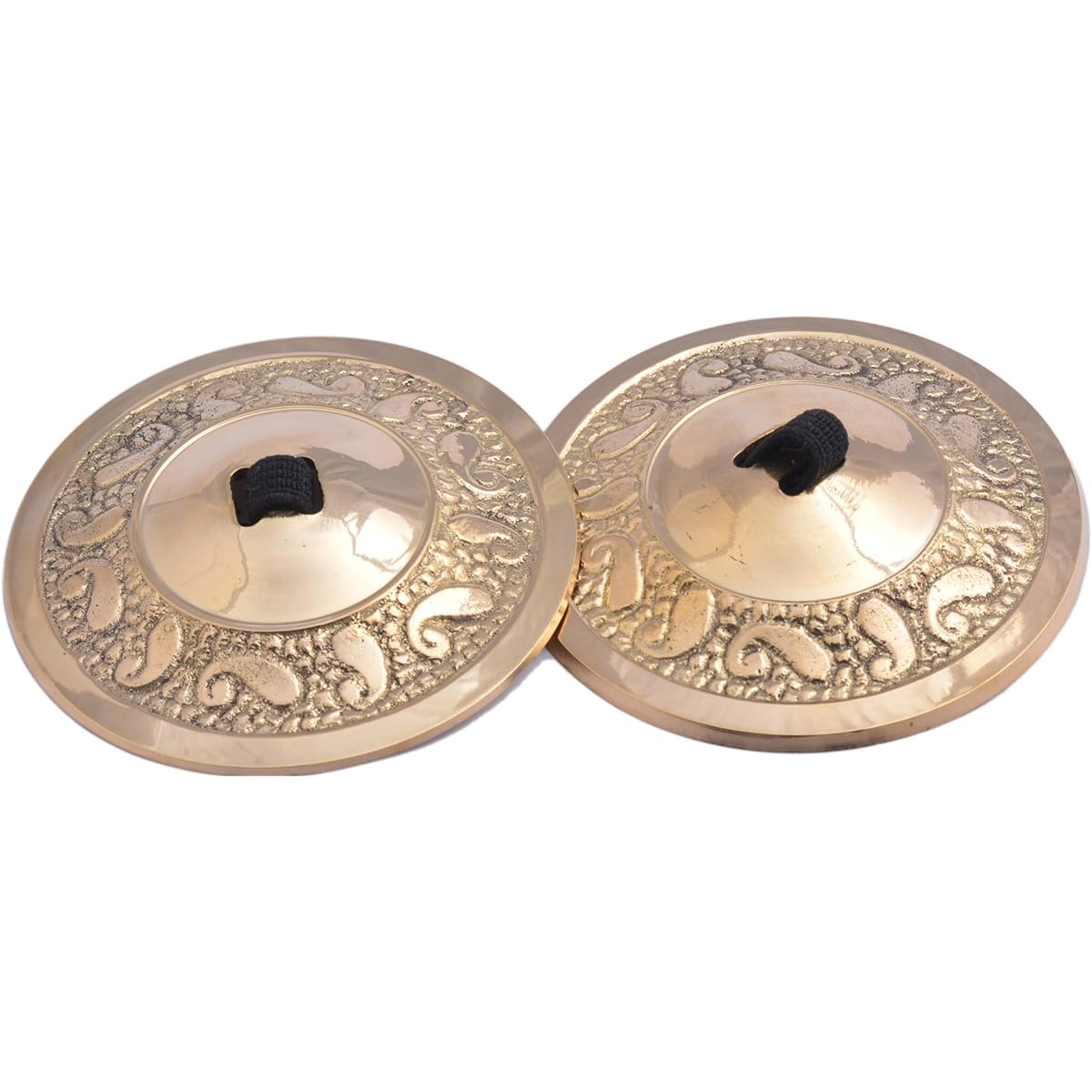 Wevez Women's 2 Pairs / 4 Pieces American Belly Dance Finger Jill/Sagatsu/Cymbal One Size Golden