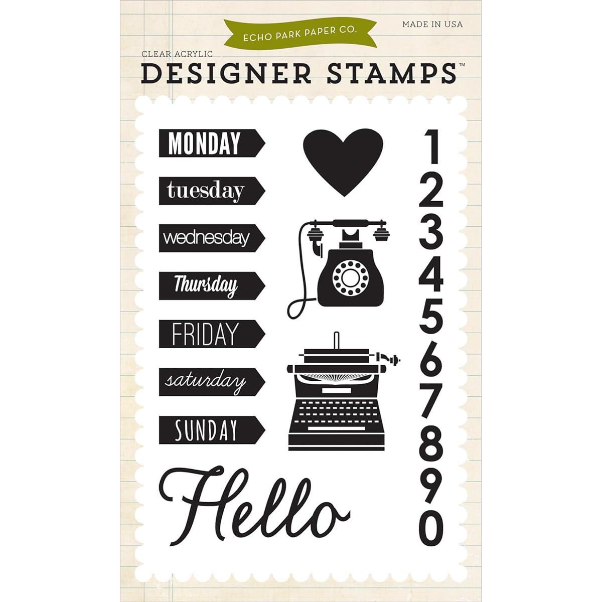 Echo Park Stamps 4"X6"-A Week In The Life (Parallel Input)