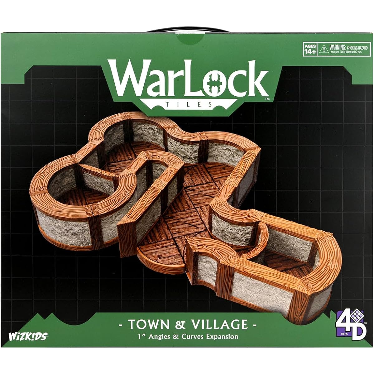 Warlock Tiles: Expansion Pack - 1" Town & Village Angles & Curves